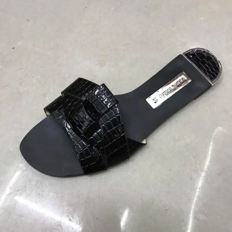 

Women's Sandals Summer Outside Flat with Beach Shoes Women Cross Leather Holiday Comfortable High Quality Women's Shoes