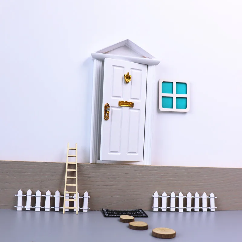 Белая миниатюрная Волшебная Дверь эльфа, сказочный сад, Сказочная дверь, подарок для детей на день рождения