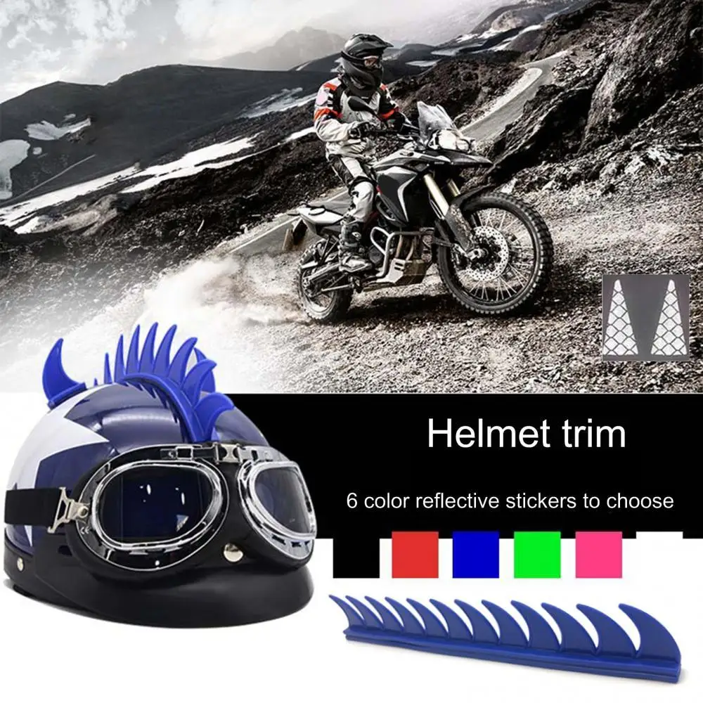 

80% Hot Sales!! Motorcycle Modified Helmet Sticker Universal Personalized Cockscomb Horns Decal