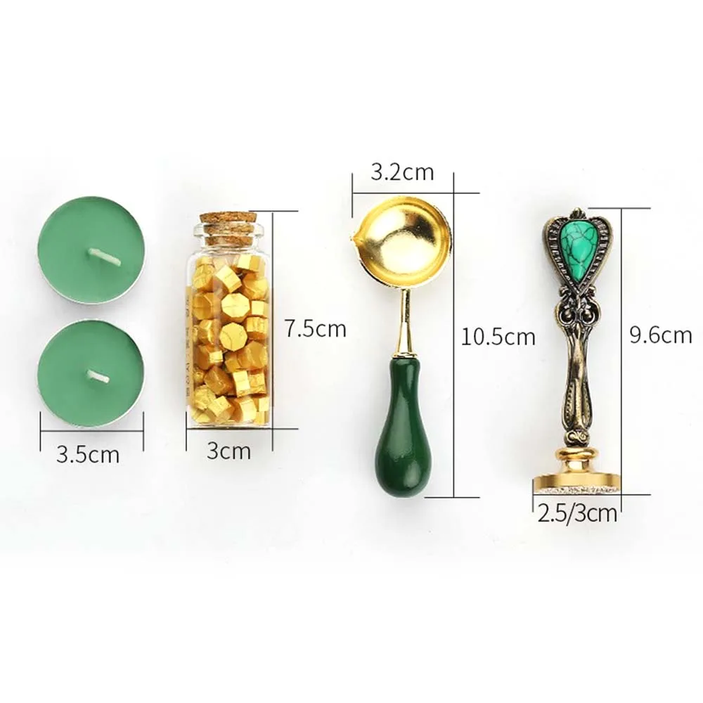 

Self-Made Fire Lacquer Seal Set Wax Grain Gift Box Invitation Seal Wax Postmark Seal DIY Detachable Stamp Envelope Wax