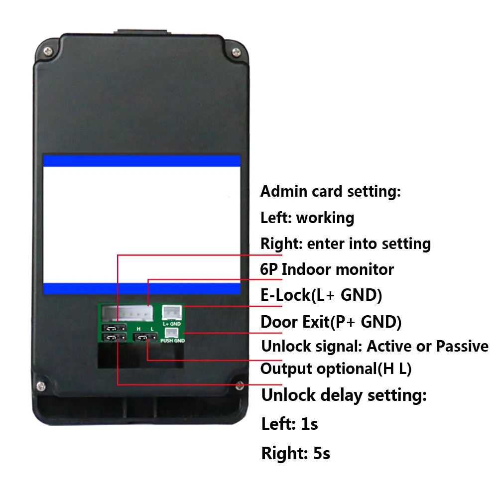 7 дюймовые часы с записью времени беспроводной Wifi RFID видео-телефон двери дверной звонок Домофон Система с домашней нержавеющей сталью электронная дверь