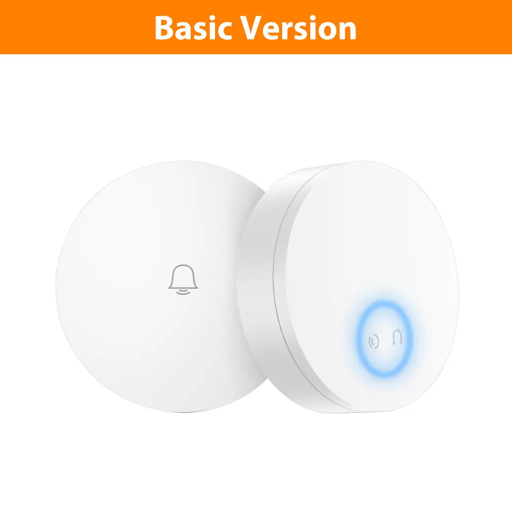 Basic Version Xiaomi Mijia Linptech wifi самогенерирующий беспроводной дверной звонок работает с AC 110-240 в приложение Mijia Функция Смарт-управления памятью - Цвет: Basic Version