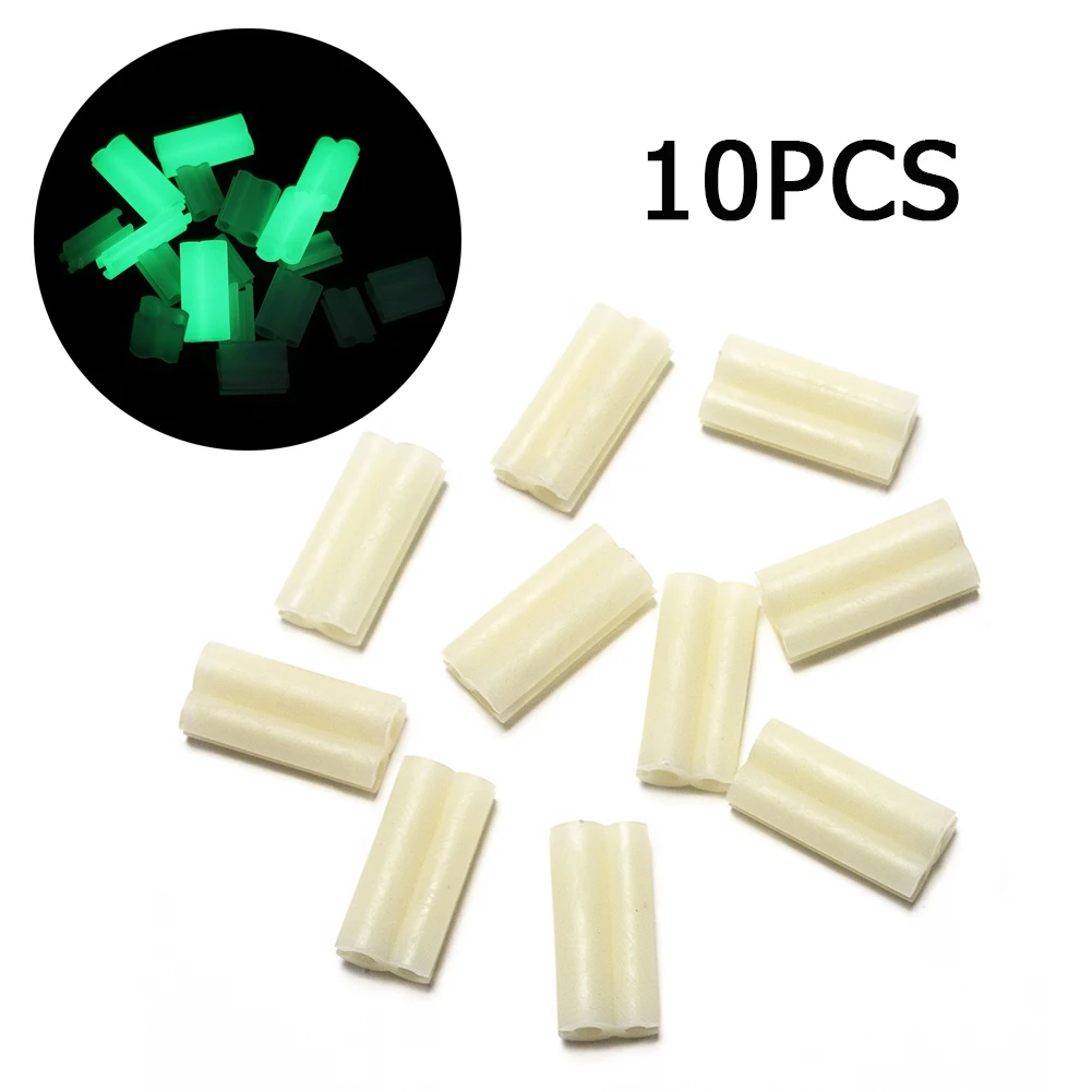 

10pcs Night Fishing Gear Fluorescent Rod Fishing Rod Slightly Noctilucent Clip Night Float Rod Lights Dark Glow Stick