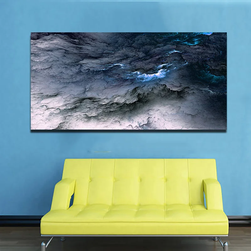 

SELFLESSLY Wall Art Colorful Clouds Canvas Paintings For Living Room Modern Landscape Art Canvas Prints Cuadros Decor No Frame