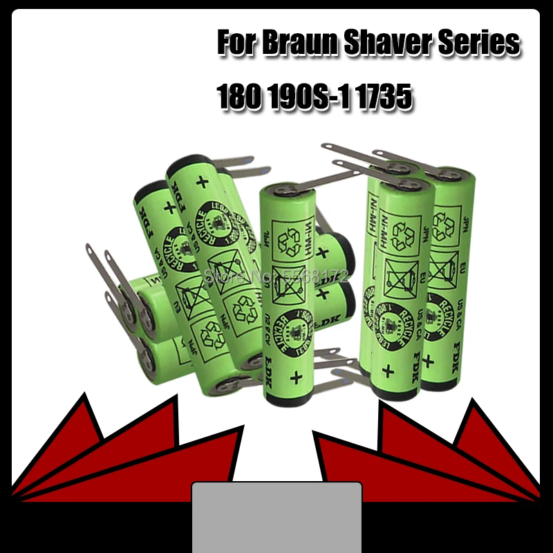 Аккумуляторная батарея 180 в Ni MH для Braun 1735 190S 1 5753 Cruzer Z3 Z4 Z5 Z6 2 + никелевая деталь