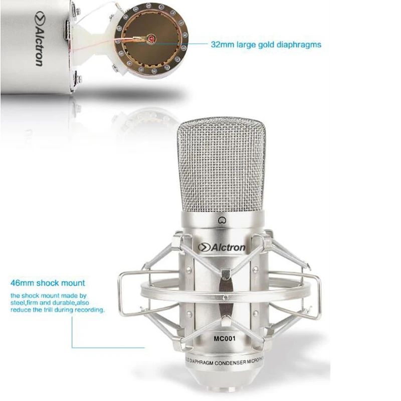 Лучшие предложения Alctron MC001 профессиональный конденсаторный микрофон Studio Pro
