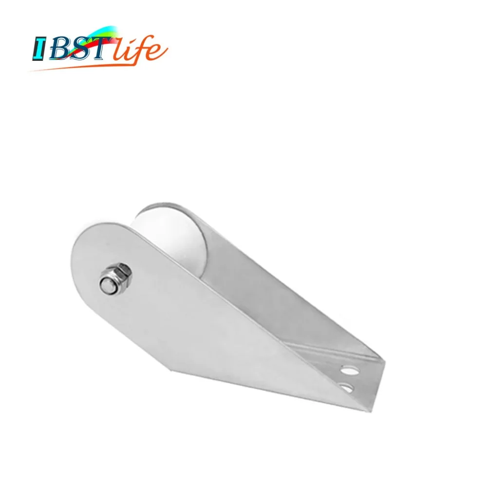 

Mirror marine grade stainless steel 316 boat Bow Anchor Roller Bracket yacht Lift Roller With Rubber wheel for Fixed anchor