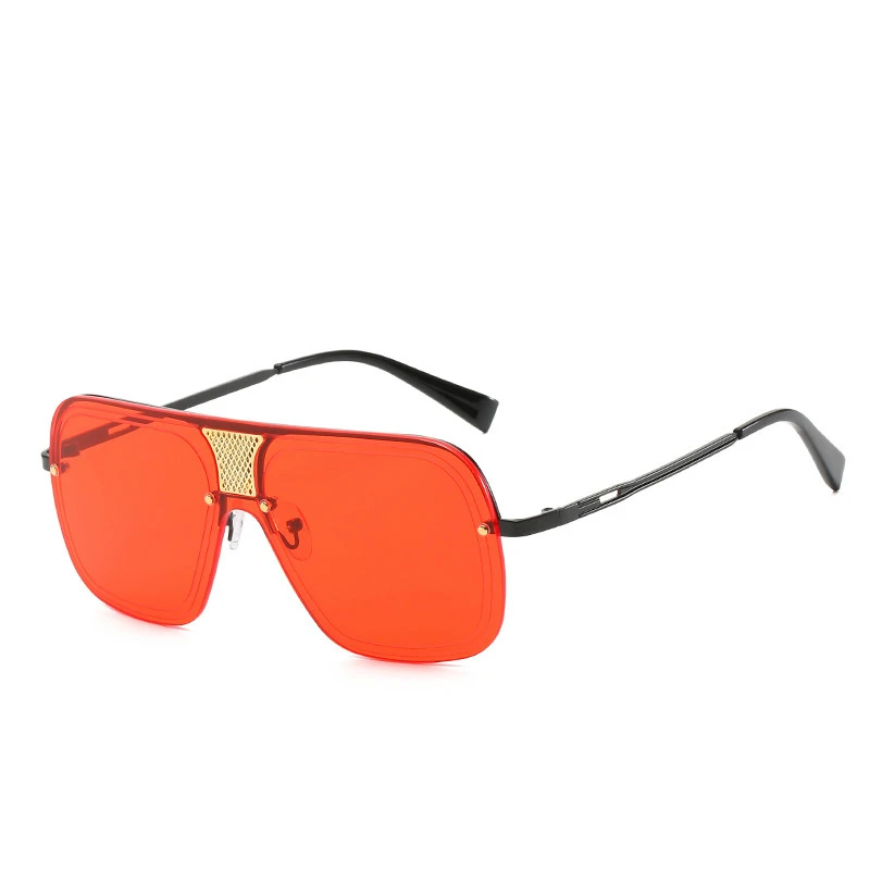 Модные ретро унисекс солнцезащитные очки Новые Большие Квадратные