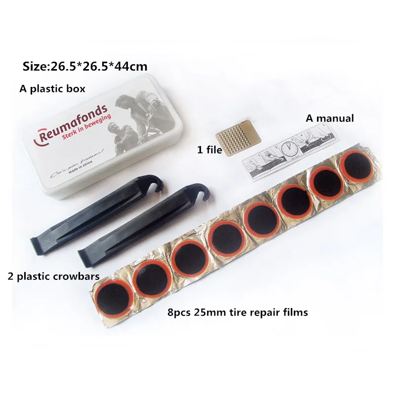 

DICHSKI High Quality Round Bicycle Bike Tire Tyre Rubber Patch Piece Cycling Puncture Repair Tools Kits Outdoor Accessories Suit