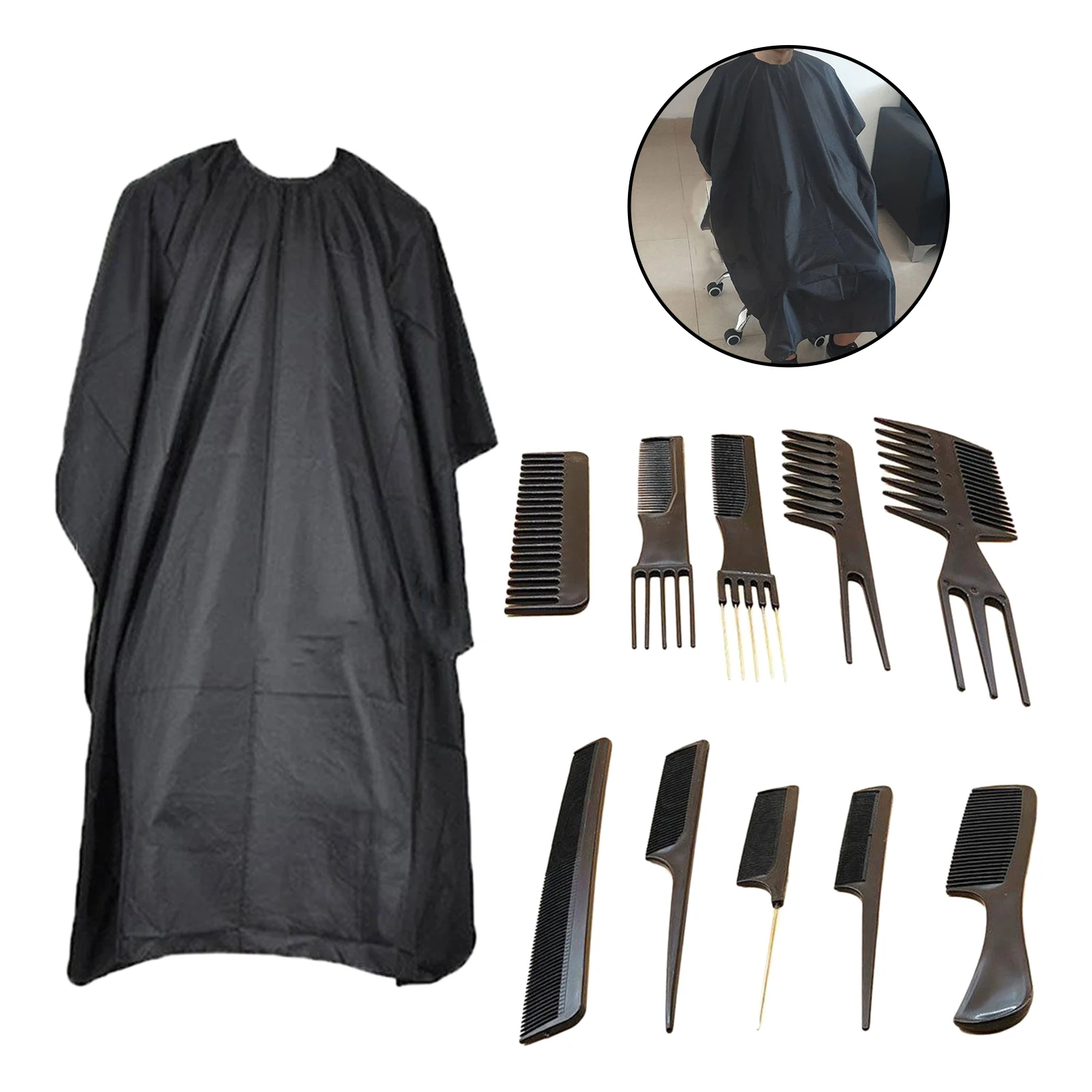 Красота парикмахерская расческа для волос комплект накидка стрижки дома