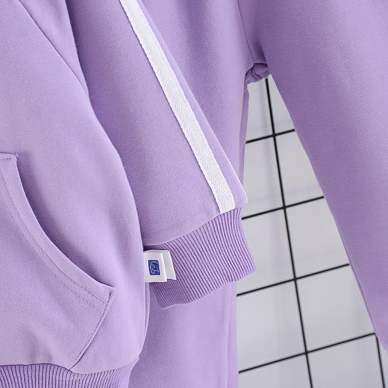 New Spring Autumn Baby Girls Clothes Children Fashion Cotton Jacket Pants 2Pcs/Set Toddler Sports Casual Costume Kids Tracksuits