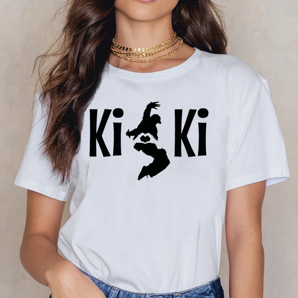 Топы футболка женская повседневная черная рубашка Kiki на заказ | Женская одежда