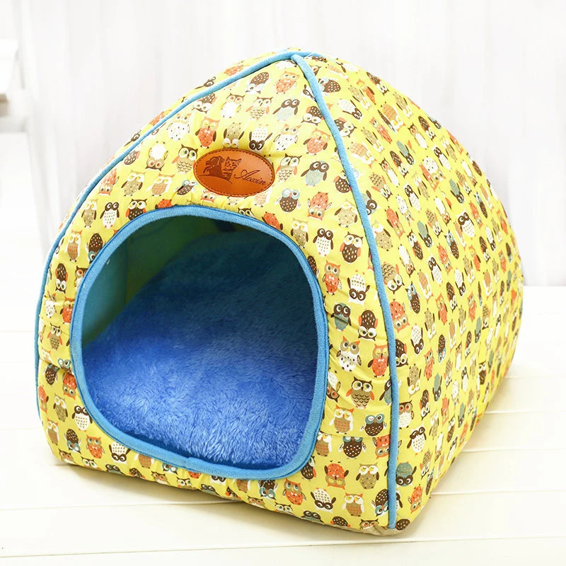 Подходит для маленьких кошек собак милый домик питомца кошки собаки палатка