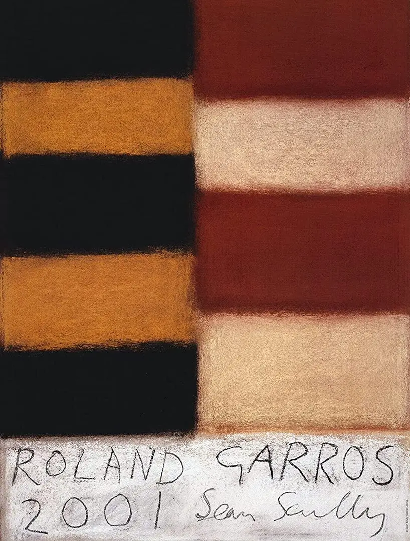 Sean Scully Roland Garros французский абстрактный коричневый черный оранжевый теннис спорт