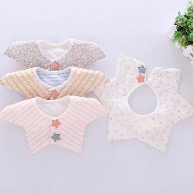 

Baby Bibs 360 Degree Rotation Cotton Soft Baby Kids Bandana Burp Cloth Lovely Flower Newborn Infant Saliva Towel Baby Stuff
