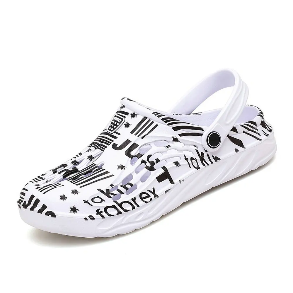 

Newbeads Men and Women Summer Crocks Sandals Hole Shoes Slippers Camouflage Air Cushion Beach Flat Garden Shoes Couple