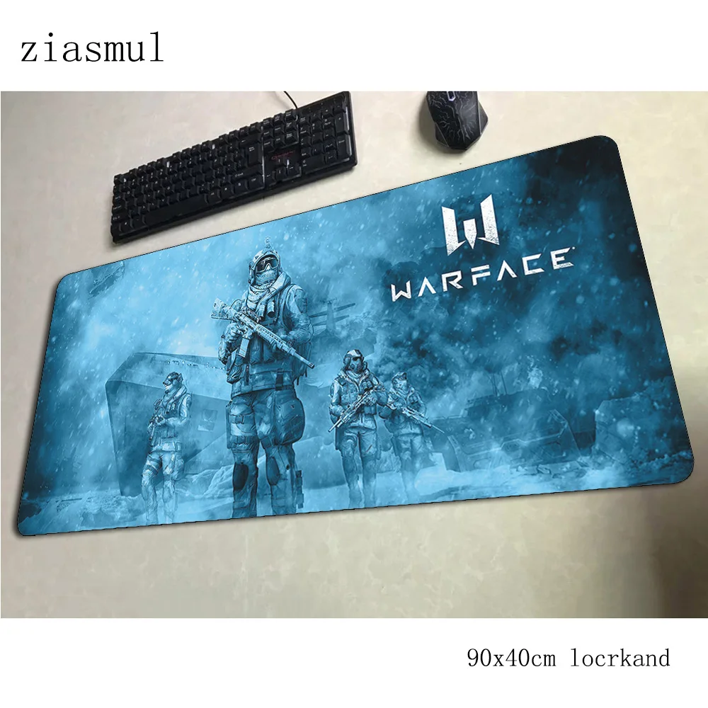 Коврик для мыши warface популярный компьютерный геймерский коврик 900x400x3 мм большой