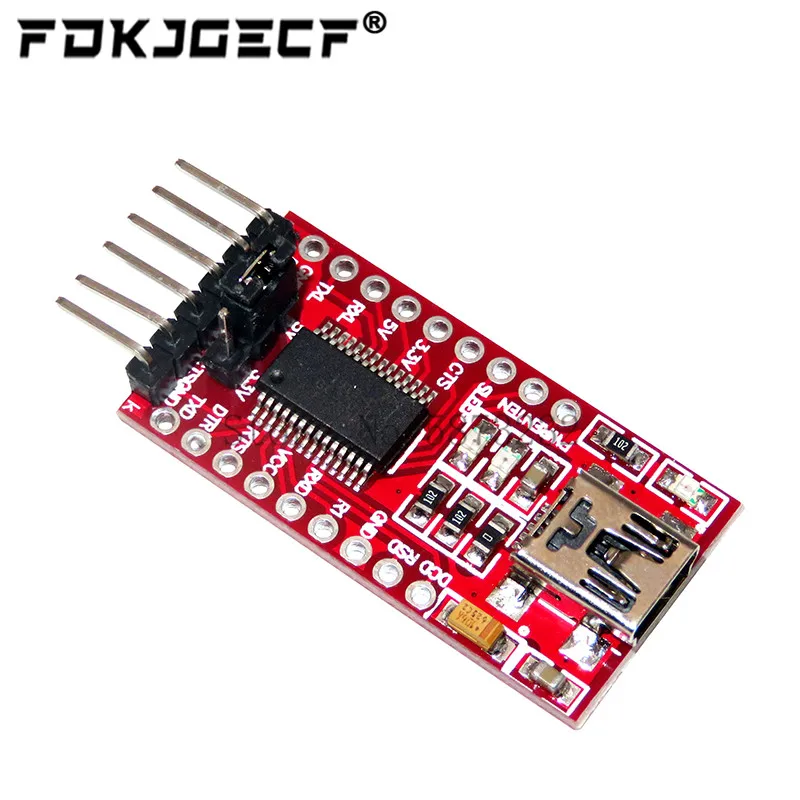 

Модуль последовательного адаптера FT232RL FTDI USB 3,3 В 5,5 В в TTL для мини-порта Arduino FT232, 10 шт.