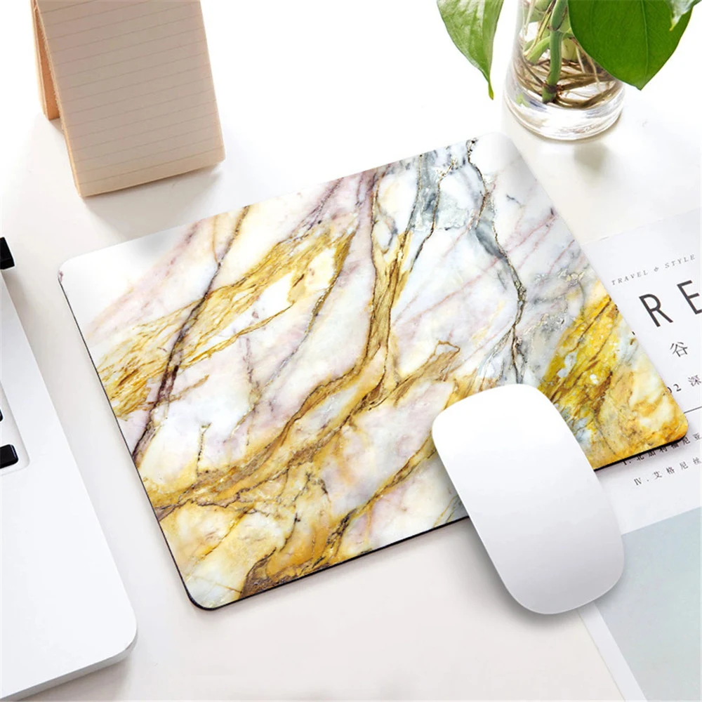 

1pc Nordic Style Marble Mousepad for Gaming Laptop Computer Desk Mat Mouse Pad Wrist Rests Table Mat Office Desk Accessories
