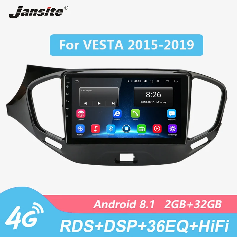 Jansite 9 &quotАвтомагнитола для Лада Веста кросс Спорт 2015 2019 4G Wifi Android плеер сенсорный