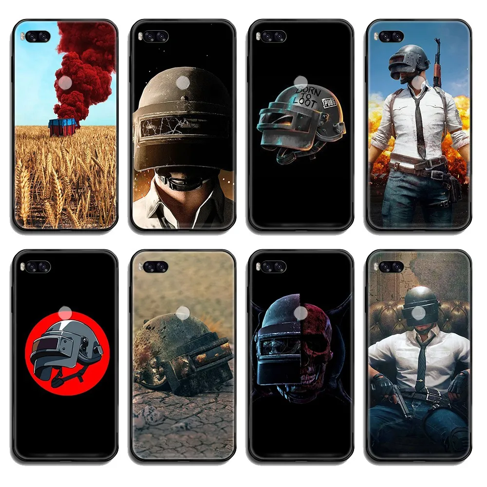 Pubg игра курица ужин Обложка черный чехол для телефона Корпус Xiaomi Redmi Mi Note 3 5 6 8 9 A1 2