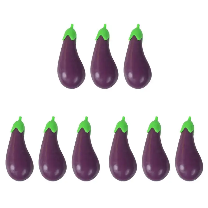 

9 шт., сжимающая игрушка в форме баклажана