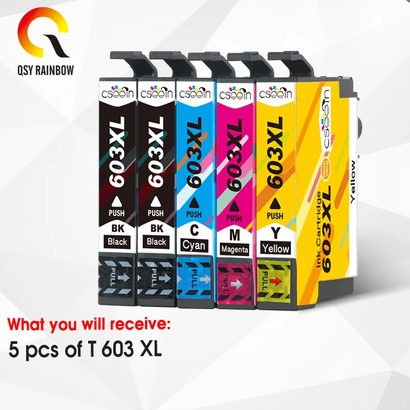 QSYRAINBOW для Epson T603XL T 603 Совместимость с бытовыми фотографиями | Компьютеры и офис