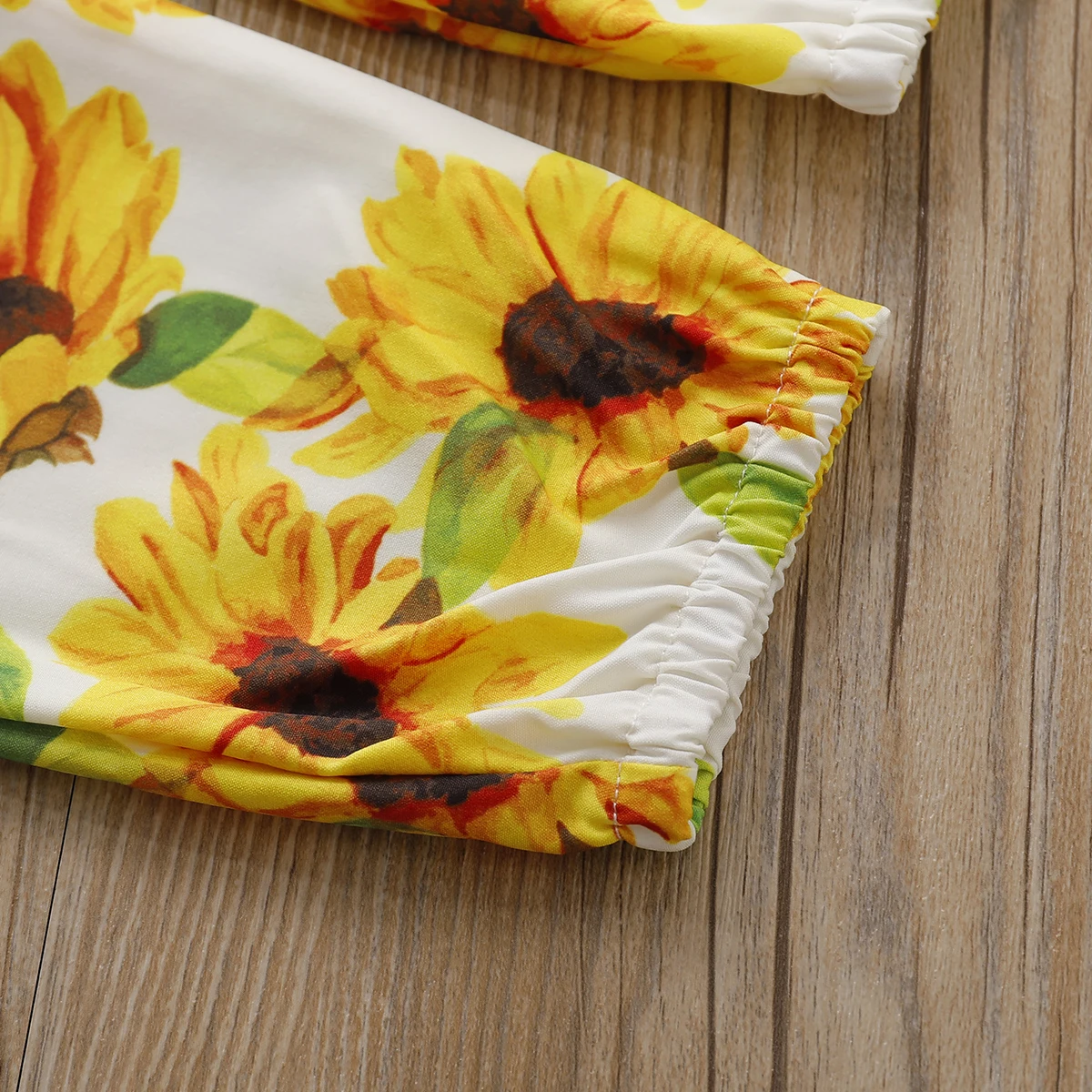 

3Pcs Toddler Baby Girl Ruffle Tops Long Sleeve T shirt Sunflower Pants Headband Outfits 2019 New Autumn Clothes Set