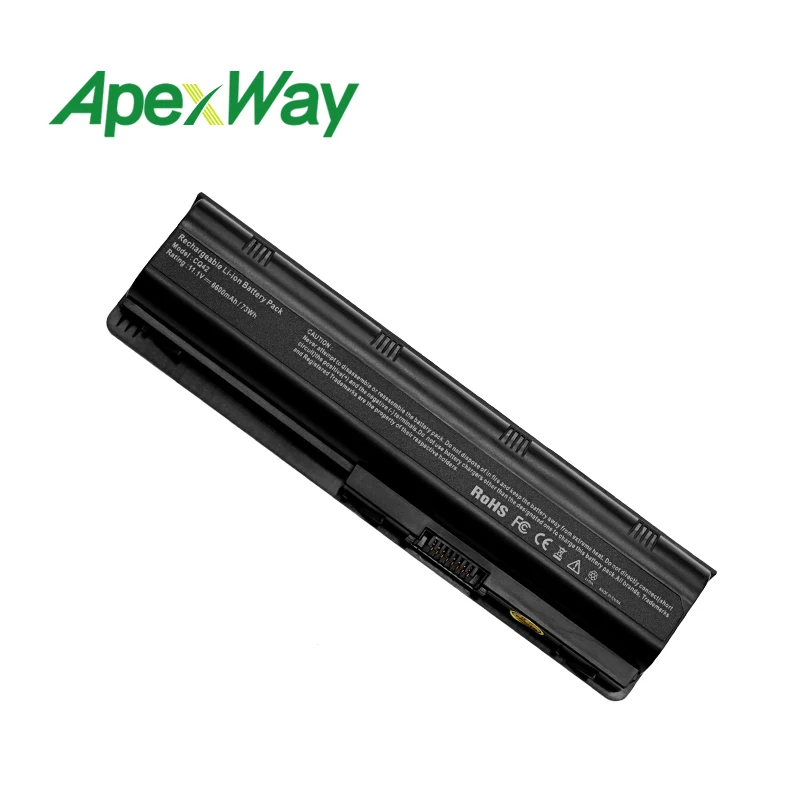 Аккумулятор ApexWay 11 1 В для HP Pavilion MU06 DM4 DM4T DV3 DV7 G4 G6 G7 G62 G62T G72 HSTNN-UBOW Presario CQ42 CQ56 CQ62 593553-001 |