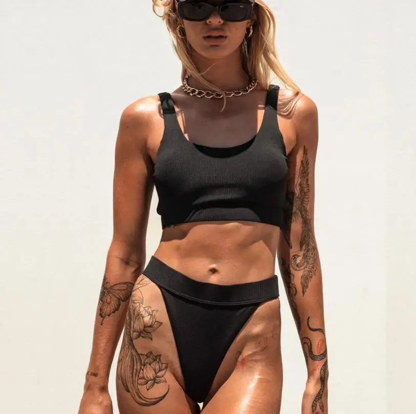 

Women Sexy Bikini Set Brazilian Bikinis Beachwear Lady Girls Floral Swimsuit Swimwear Padded Bra High Waist Biquini Bathing Suit