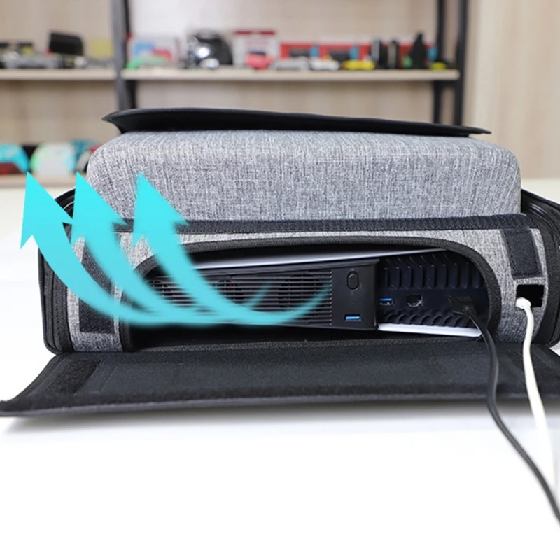 

2021 New Game Console Bag Waterproof Storage for PS5 Wireless Controller Hard Case Game