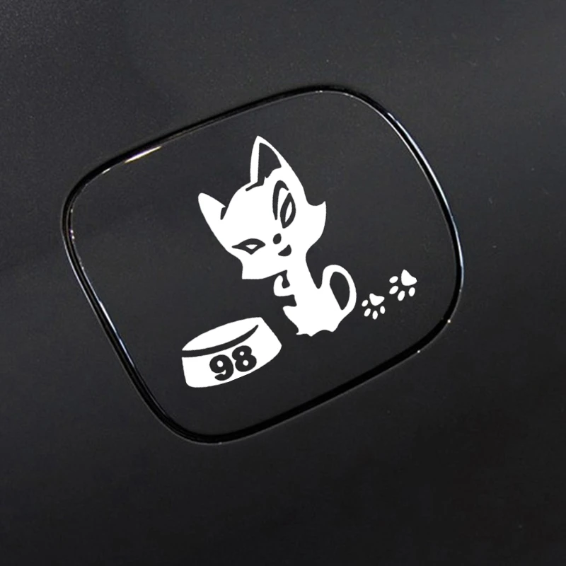 CK3166# наклейки на авто Кошка бензобак 98 водонепроницаемые машину наклейка для