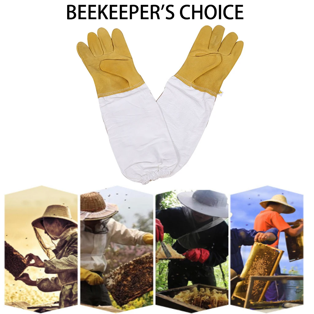 Профессиональные перчатки для пчеловодства g защитные с длинными рукавами