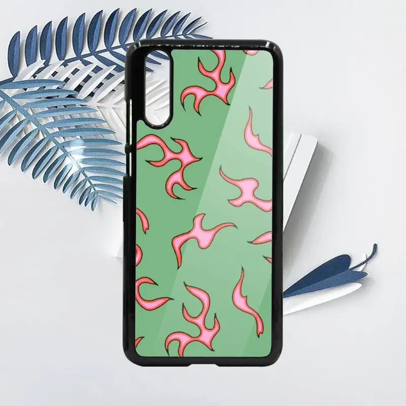 

Blue Flame Fire pattern Phone Case PC For Samsung galaxy S note 8 9 20 10 e lite2019 plus pro ultra