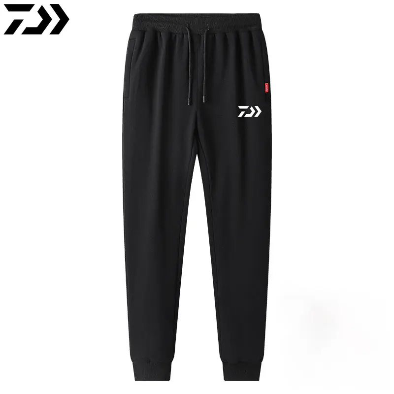 

Daiwa Mens Large Size Cotton Trousers Winter Fleece Thick Loose Straight Tube Elastic Trousers Outdoor Shimanos Fishing Pants