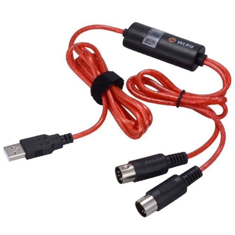 

5-контактный переходник Midi на USB-выход, WERSI, для ноутбуков на Windows, Mac, Ios, для музыкальной клавиатуры, пианино