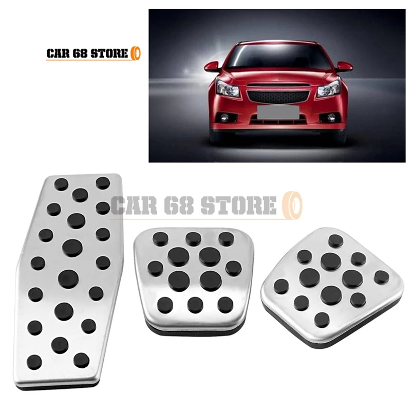 

3Pcs Manual Transmission Car Clutch Brake Foot Pedals Cover Treadle Non-Slip High Quality Auto Interior Parts For Chevrolet Cruz