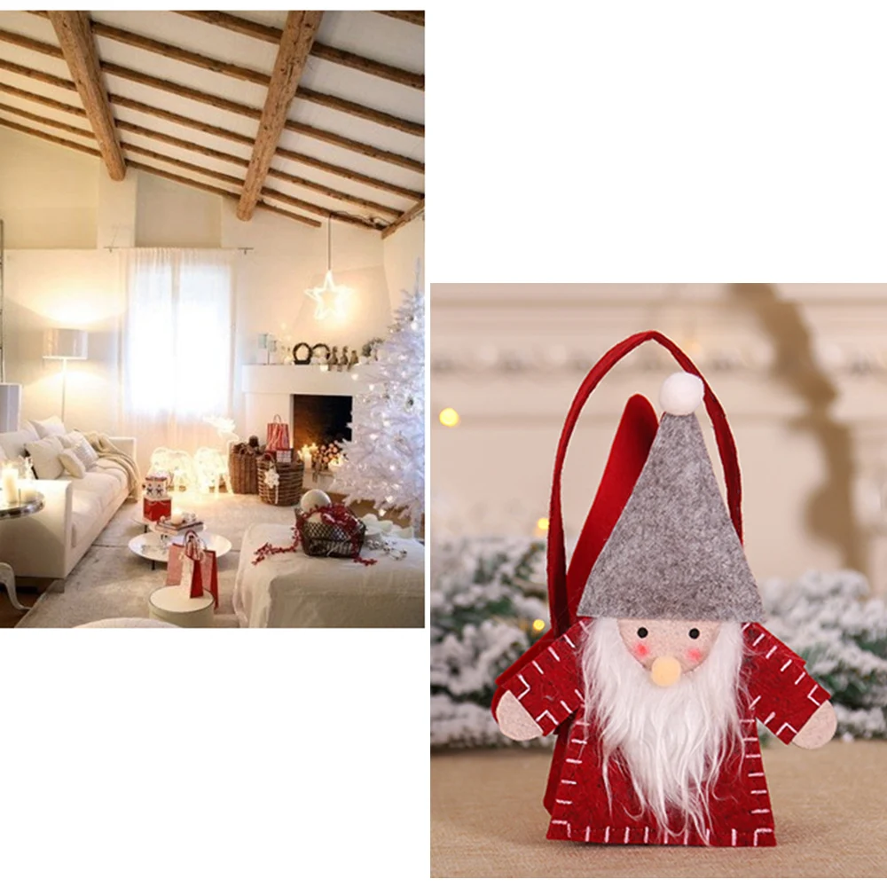 Рождественская сумка для конфет лесника тематическая Подарочная войлочная