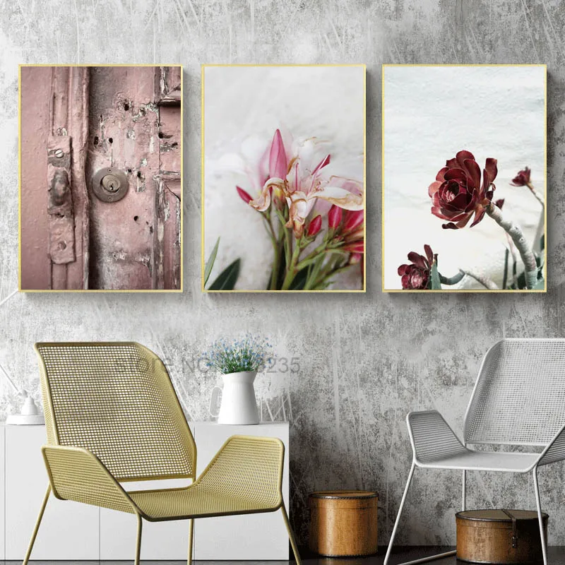 Суккулентные растения куадро декорацион цветы лилии скандинавский постер