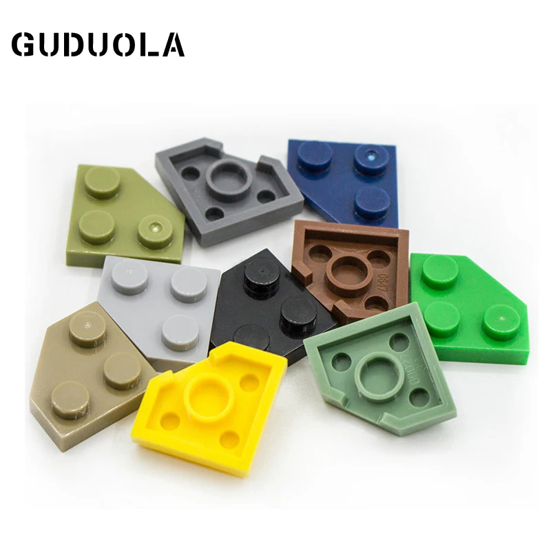 

Guduola Special Brick Wedge Plate 2x2 (45o) (26601)MOC Building Block Children Toys 60pcs/LOT