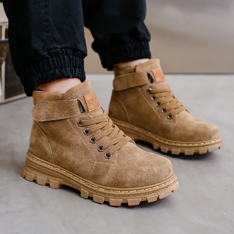 

Ботинки детские осенне-зимние со шнуровкой и плюшевой подкладкой