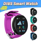 Водонепроницаемые Смарт-часы D18S BT4.0, измерение артериального давления, пульса, сна, спортивный фитнес-трекер, браслет для IOS и Android