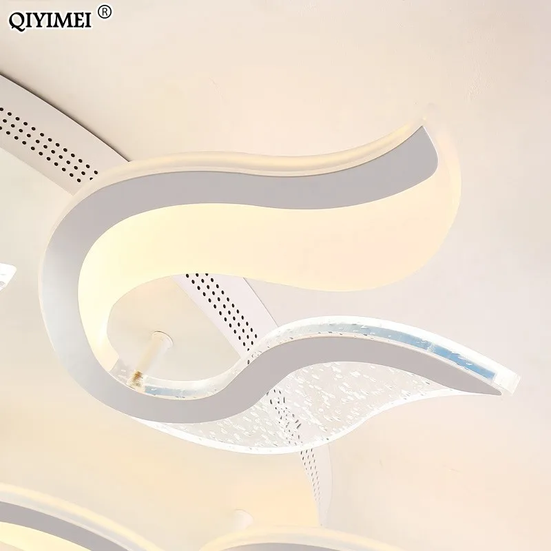 

Modern New Acrylic Led ceiling Chandelier lights white color For Living Room Bedroom chandelier lighting lampadario led