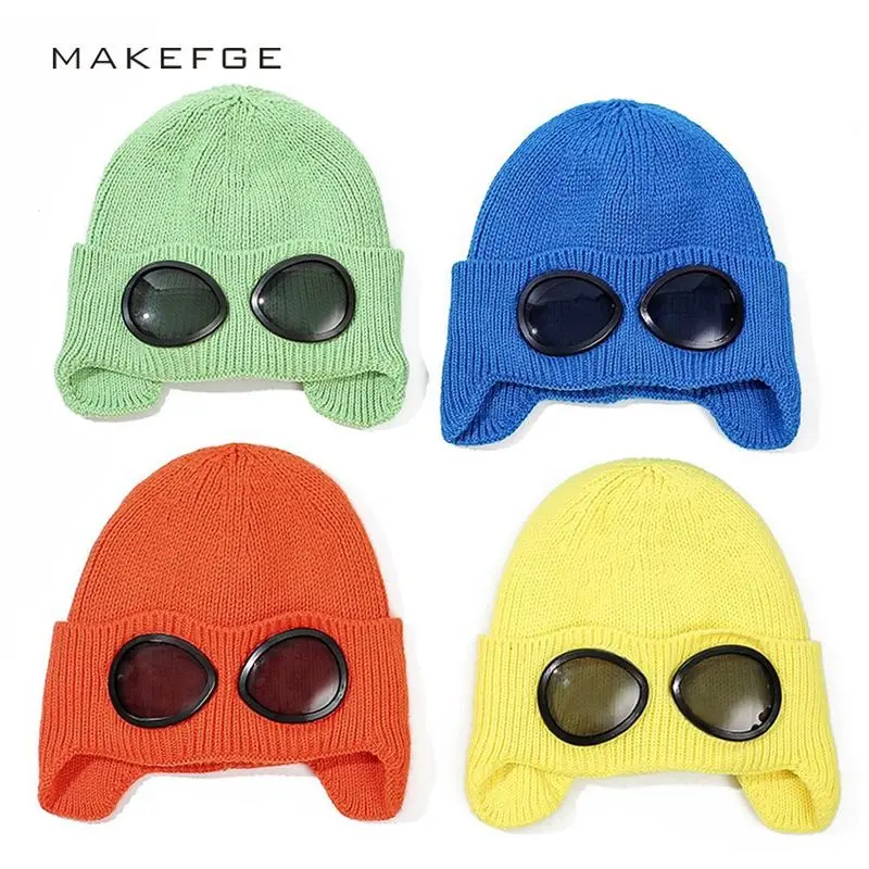 Новая шерстяная шапка pilot плюшевая вязаная универсальная Солнцезащитная для