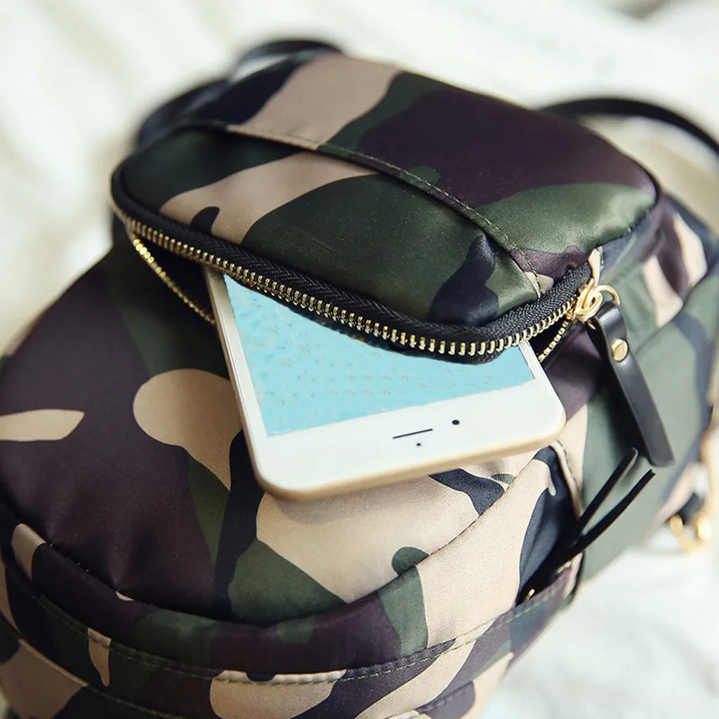 2020 Камуфляжный унисекс кожаный рюкзак для ноутбука Ретро дорожный школьный