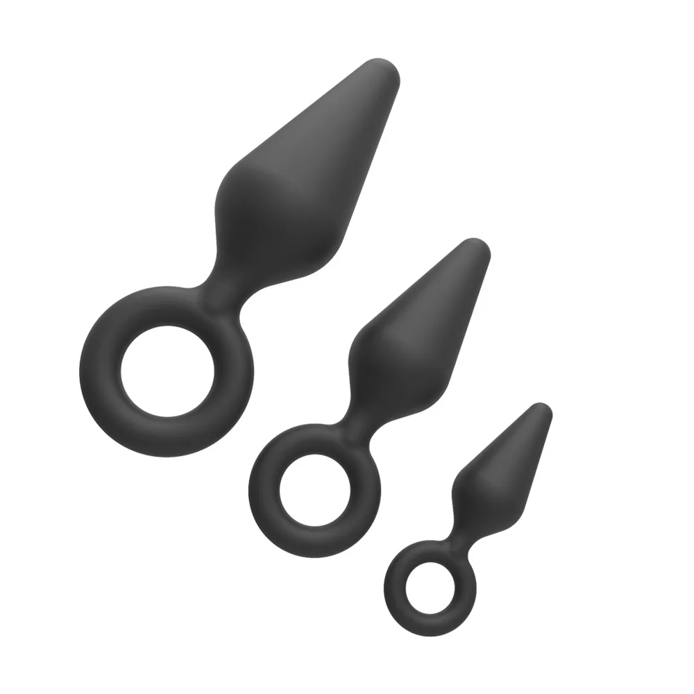 Silicone Butt Plug Ring Anal Plugs Unisex Sex Stopper 3 Different Size Adult Toys for Men/Women Trainer For Couples SM | Красота и