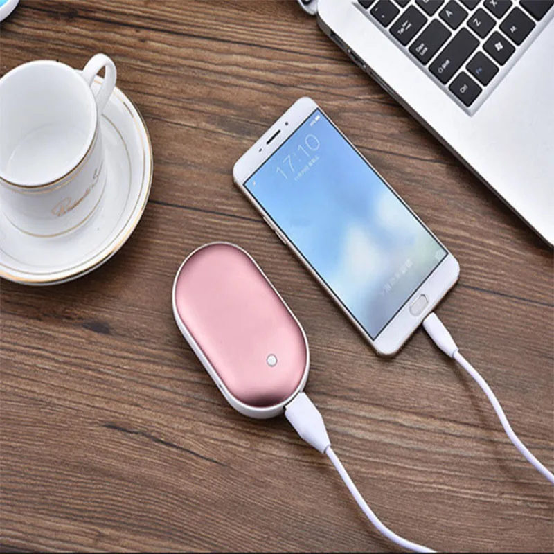 Галька электрическая грелка для рук 4000 мА/ч Перезаряжаемые небольшой