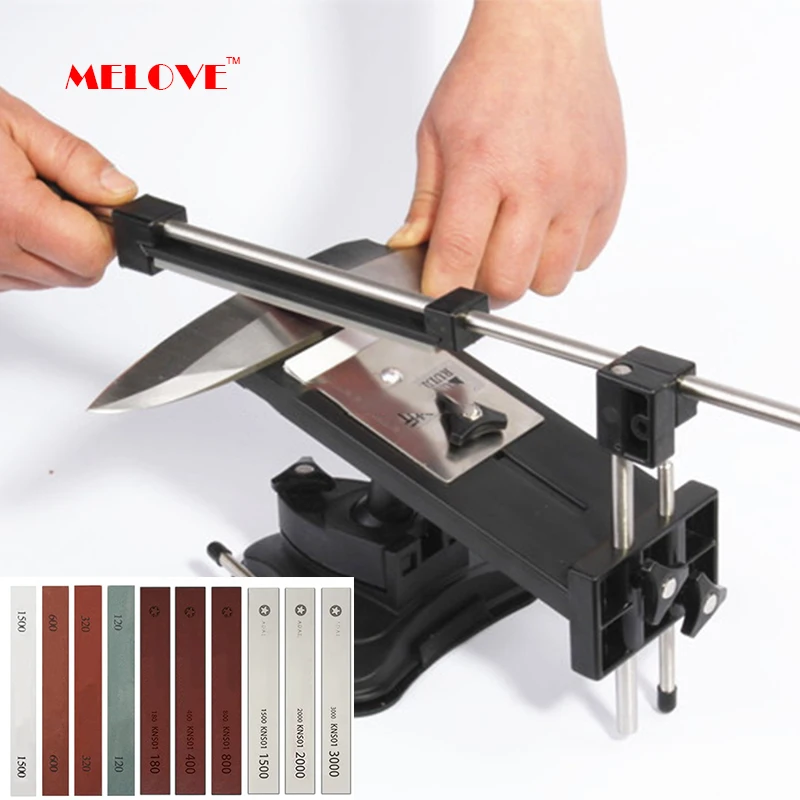 

Fixed Knife Sharpener Professional Metal Material Sharpening System Diamond Grinder 120-3000# Whetstone Kitchen Tools