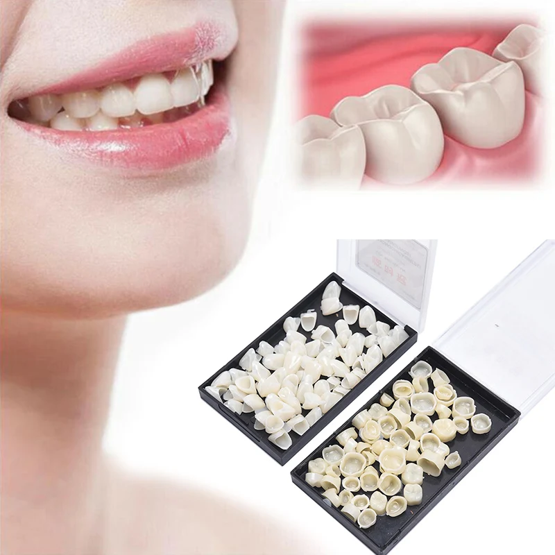1 коробка стоматологические временные зубные короны задние и полимерные