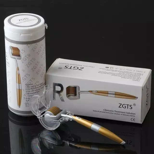 Professional Titanium ZGTS Derma Roller 192 Needles For Face Care Hair-loss Treatment CE Certificate Proved Micro | Красота и